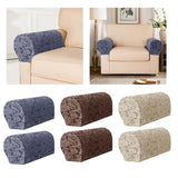 Maxbell High Stretch Sofa Armrest Cover Jacquard Sofa Armchair Slipcovers Grey