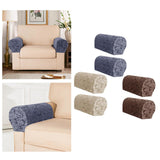 Maxbell High Stretch Sofa Armrest Cover Jacquard Sofa Armchair Slipcovers Grey