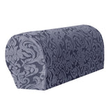 Maxbell High Stretch Sofa Armrest Cover Jacquard Sofa Armchair Slipcovers Grey
