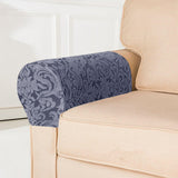 Maxbell High Stretch Sofa Armrest Cover Jacquard Sofa Armchair Slipcovers Grey