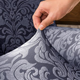 Maxbell High Stretch Sofa Armrest Cover Jacquard Sofa Armchair Slipcovers Grey