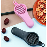 Maxbell Fruits Slicer Kitchen Accessories Egg Cutter for Red Dates Mushroom Egg Green