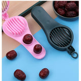 Maxbell Fruits Slicer Kitchen Accessories Egg Cutter for Red Dates Mushroom Egg Green