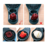 Maxbell Fruits Slicer Kitchen Accessories Egg Cutter for Red Dates Mushroom Egg Green
