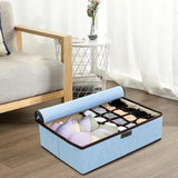 Maxbell Drawer Underwear Bra Organizer Sock Storage Box with Lid Rectangular Durable