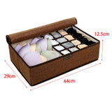 Maxbell Drawer Underwear Bra Organizer Sock Storage Box with Lid Rectangular Durable