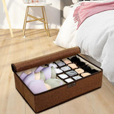 Maxbell Drawer Underwear Bra Organizer Sock Storage Box with Lid Rectangular Durable