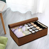 Maxbell Drawer Underwear Bra Organizer Sock Storage Box with Lid Rectangular Durable