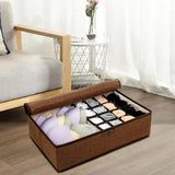 Maxbell Drawer Underwear Bra Organizer Sock Storage Box with Lid Rectangular Durable