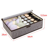 Maxbell Drawer Underwear Bra Organizer Sock Storage Box with Lid Rectangular Durable