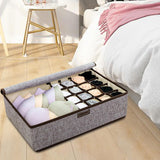 Maxbell Drawer Underwear Bra Organizer Sock Storage Box with Lid Rectangular Durable