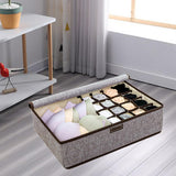 Maxbell Drawer Underwear Bra Organizer Sock Storage Box with Lid Rectangular Durable