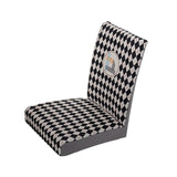 Maxbell Dining Chair Slipcover Stretchable Soft Polyester for Kitchen Holiday Hotel Black White