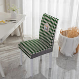 Maxbell Dining Chair Slipcover Stretchable Soft Polyester for Kitchen Holiday Hotel Black White