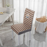 Maxbell Dining Chair Slipcover Stretchable Soft Polyester for Kitchen Holiday Hotel Khaki