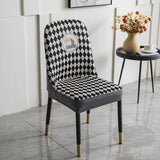 Maxbell Stretch Seat Slipcovers Decorative Washable for Banquet Dining Room White