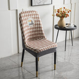 Maxbell Stretch Seat Slipcovers Decorative Washable for Banquet Dining Room White