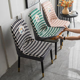 Maxbell Stretch Seat Slipcovers Decorative Washable for Banquet Dining Room White