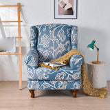 Maxbell Wingback Chair Cover Couch Furniture Protector for Bedroom Living Room Blue