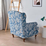 Maxbell Wingback Chair Cover Couch Furniture Protector for Bedroom Living Room Blue