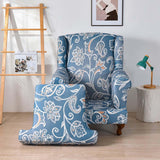 Maxbell Wingback Chair Cover Couch Furniture Protector for Bedroom Living Room Blue