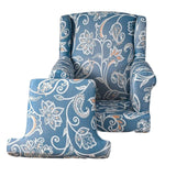 Maxbell Wingback Chair Cover Couch Furniture Protector for Bedroom Living Room Blue