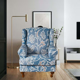 Maxbell Wingback Chair Cover Couch Furniture Protector for Bedroom Living Room Blue