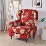 Maxbell Wingback Chair Cover Couch Furniture Protector for Bedroom Living Room Red