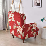 Maxbell Wingback Chair Cover Couch Furniture Protector for Bedroom Living Room Red