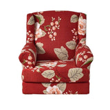 Maxbell Wingback Chair Cover Couch Furniture Protector for Bedroom Living Room Red