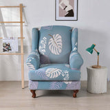 Maxbell Wingback Chair Cover Couch Furniture Protector for Bedroom Living Room Light Blue