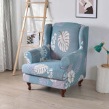 Maxbell Wingback Chair Cover Couch Furniture Protector for Bedroom Living Room Light Blue