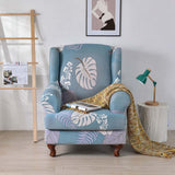 Maxbell Wingback Chair Cover Couch Furniture Protector for Bedroom Living Room Light Blue