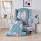 Maxbell Wingback Chair Cover Couch Furniture Protector for Bedroom Living Room Light Blue