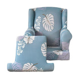 Maxbell Wingback Chair Cover Couch Furniture Protector for Bedroom Living Room Light Blue