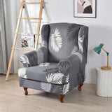 Maxbell Wingback Chair Cover Couch Furniture Protector for Bedroom Living Room Gray