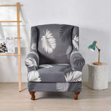 Maxbell Wingback Chair Cover Couch Furniture Protector for Bedroom Living Room Gray