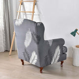 Maxbell Wingback Chair Cover Couch Furniture Protector for Bedroom Living Room Gray