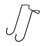 Maxbell Over Cabinet Door Hooks Hanging Kitchen Organizers for Robe Closet Cabinet Black Long