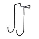 Maxbell Over Cabinet Door Hooks Hanging Kitchen Organizers for Robe Closet Cabinet Black Long