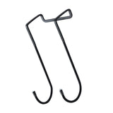 Maxbell Over Cabinet Door Hooks Hanging Kitchen Organizers for Robe Closet Cabinet Black Long