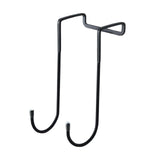 Maxbell Over Cabinet Door Hooks Hanging Kitchen Organizers for Robe Closet Cabinet Black Long