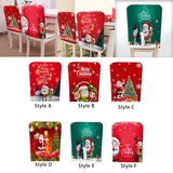 Maxbell Polyester Xmas Christmas Chair Cover Furniture Protective for Holiday Room Style A