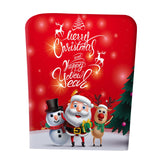 Maxbell Polyester Xmas Christmas Chair Cover Furniture Protective for Holiday Room Style A