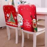 Maxbell Polyester Xmas Christmas Chair Cover Furniture Protective for Holiday Room Style A