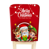 Maxbell Polyester Xmas Christmas Chair Cover Furniture Protective for Holiday Room Style B