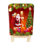 Maxbell Polyester Xmas Christmas Chair Cover Furniture Protective for Holiday Room Style D