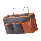 Maxbell Portable Bedside Organizer Bedside Hanging Storage Basket for Bedroom Room gray