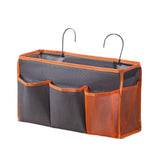 Maxbell Portable Bedside Organizer Bedside Hanging Storage Basket for Bedroom Room gray