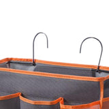 Maxbell Portable Bedside Organizer Bedside Hanging Storage Basket for Bedroom Room gray